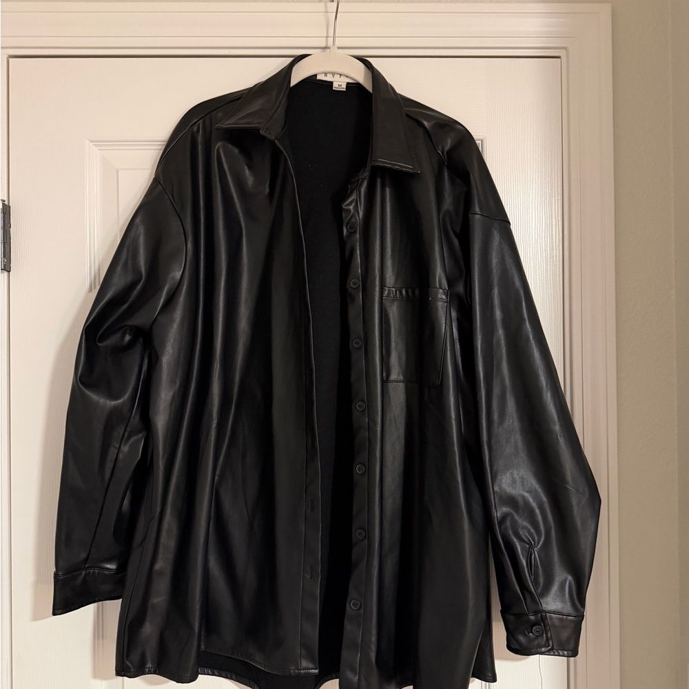 Black faux leather Jacket